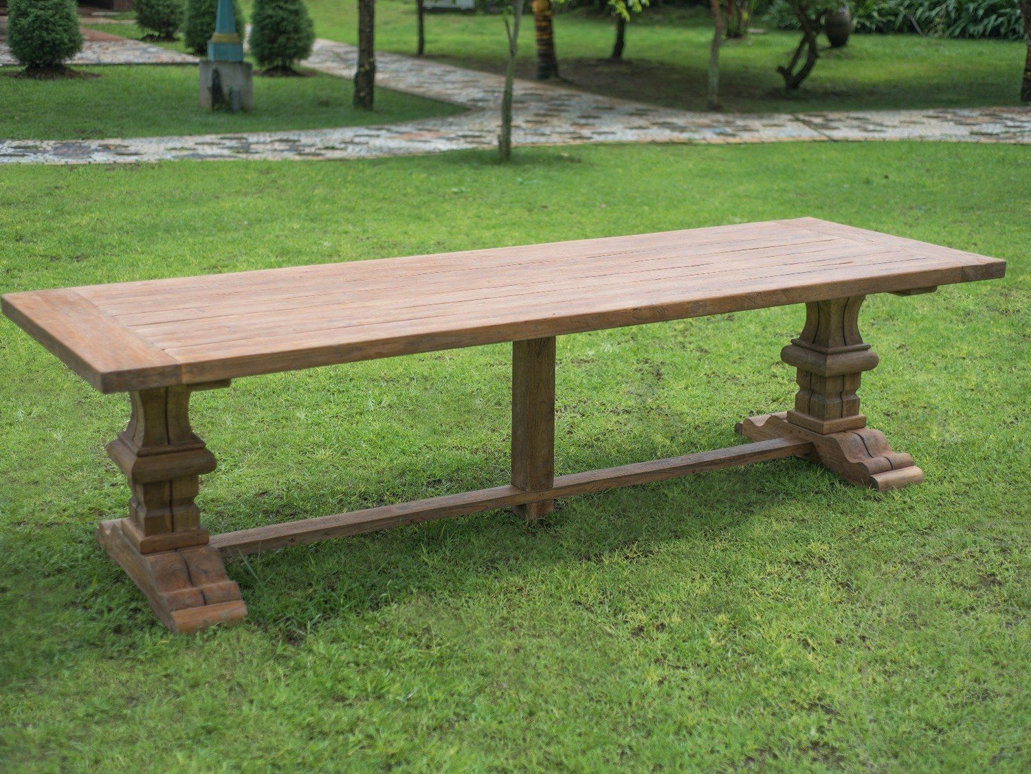 Klooster tuintafel 350 x 120 - Souren Meubels