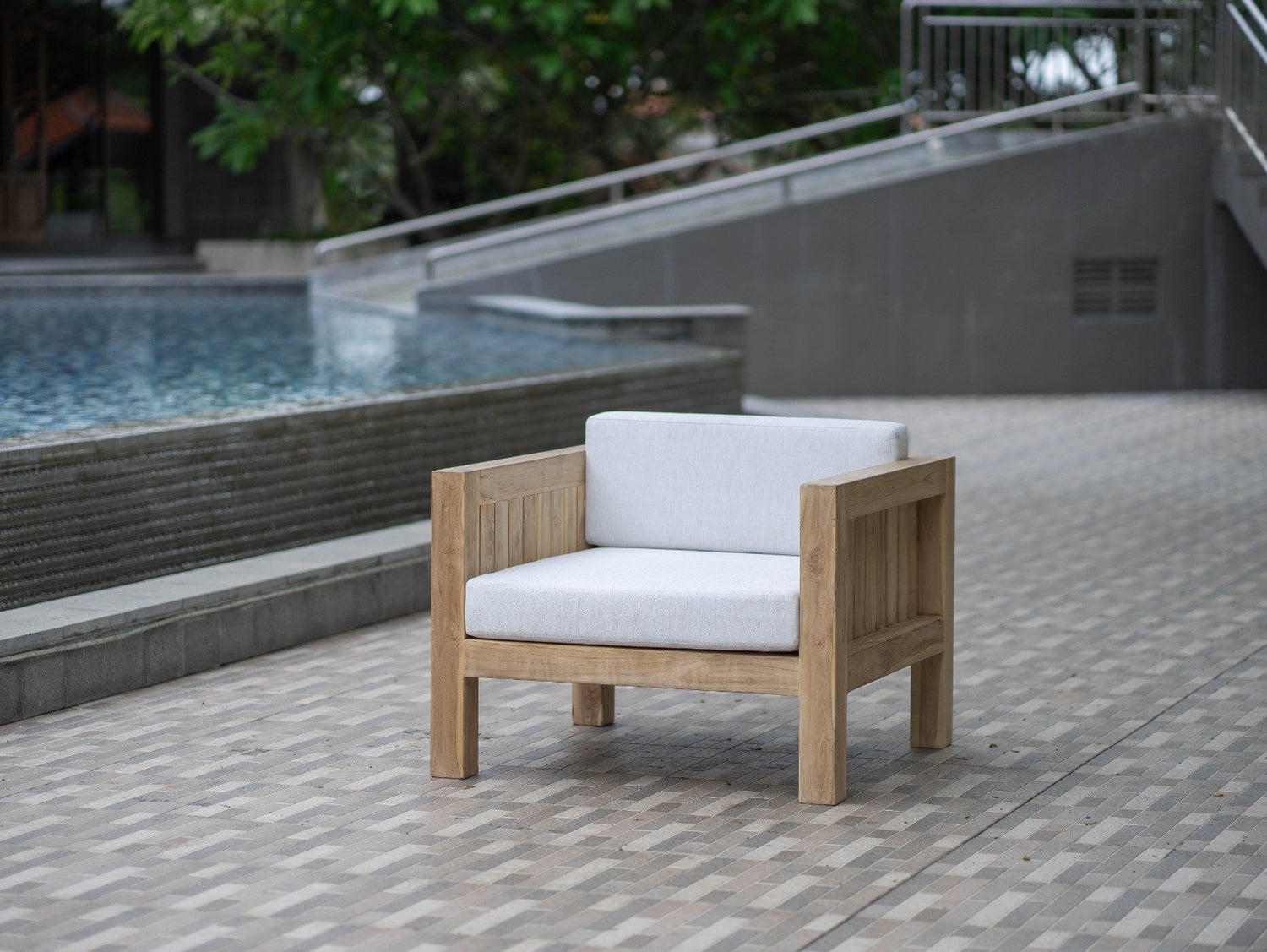 Teak Loungestoel Algarve - Souren Meubels