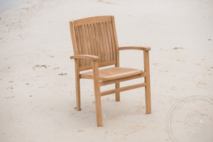 Teak Gartentisch 240x100cm + 8 Beaufort Stühle