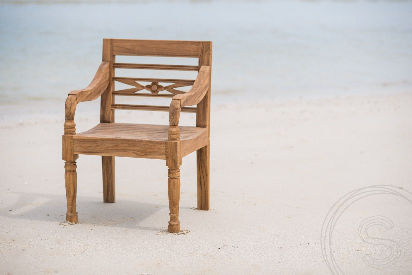 Teak Gartentisch 240x100cm + 8 Bahnhofstühle