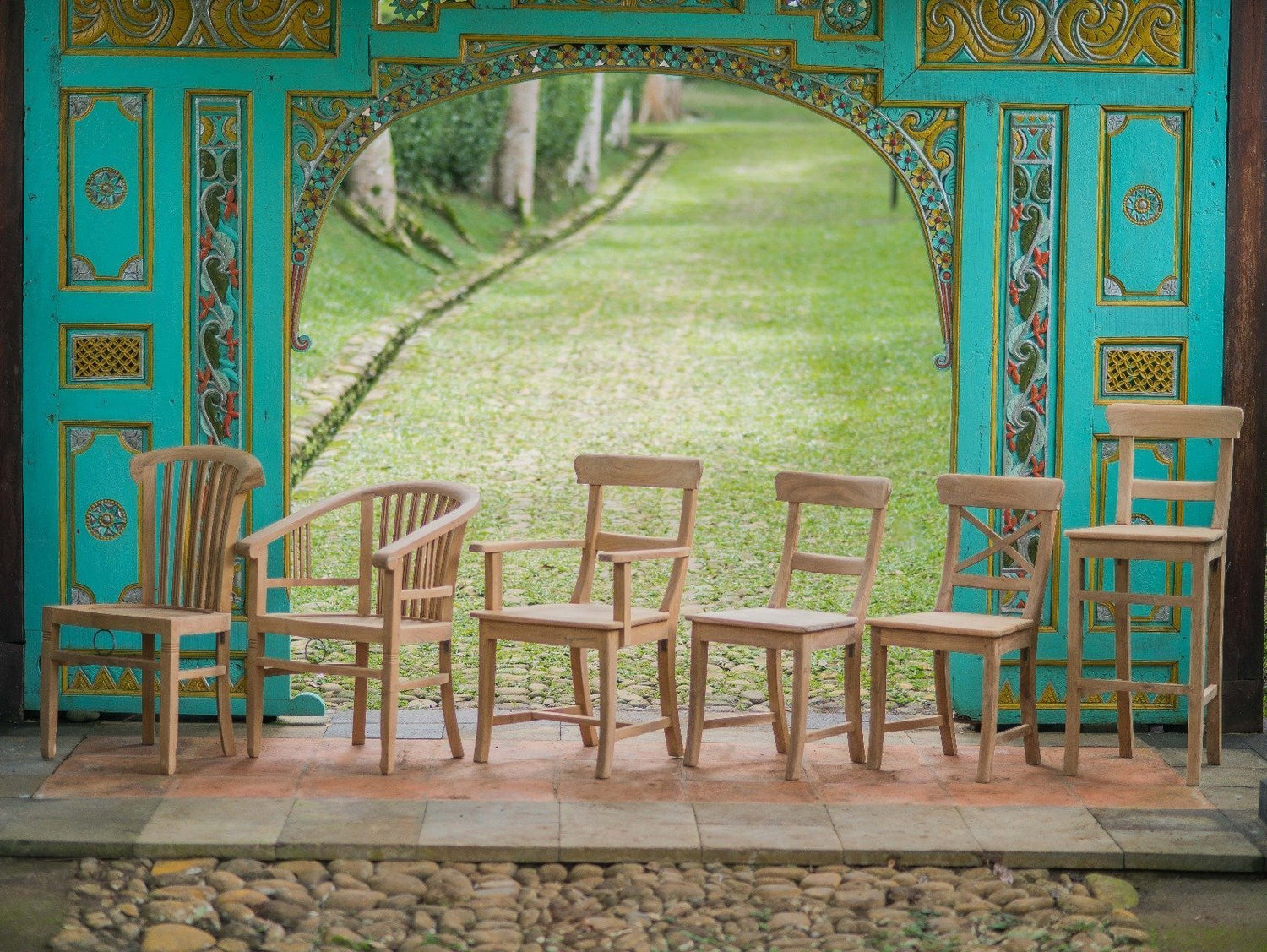 Teak tuinstoel Betawi Gelung - Souren Meubels