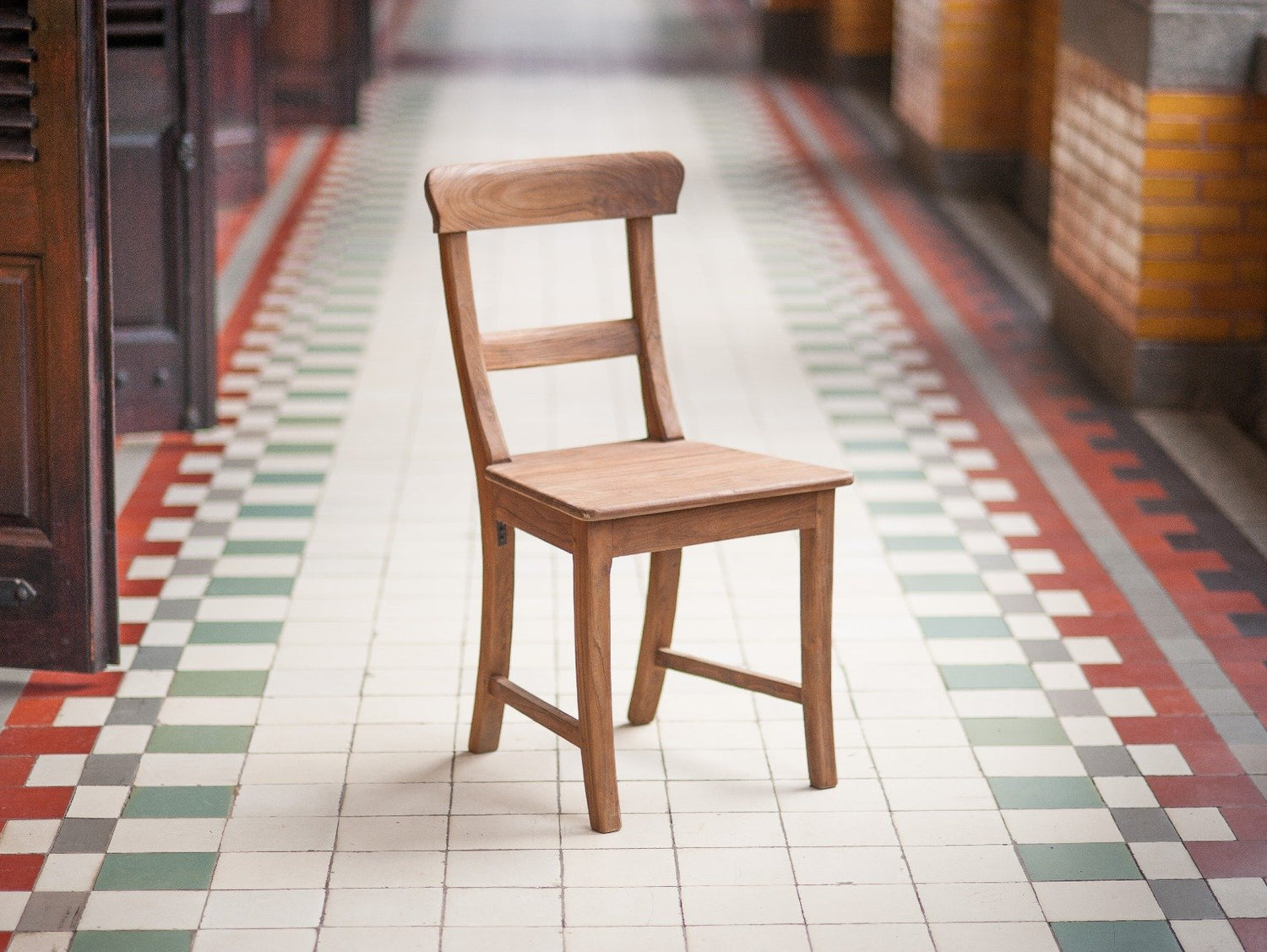 Teak stoel Mariotto oud hout - Souren Meubels