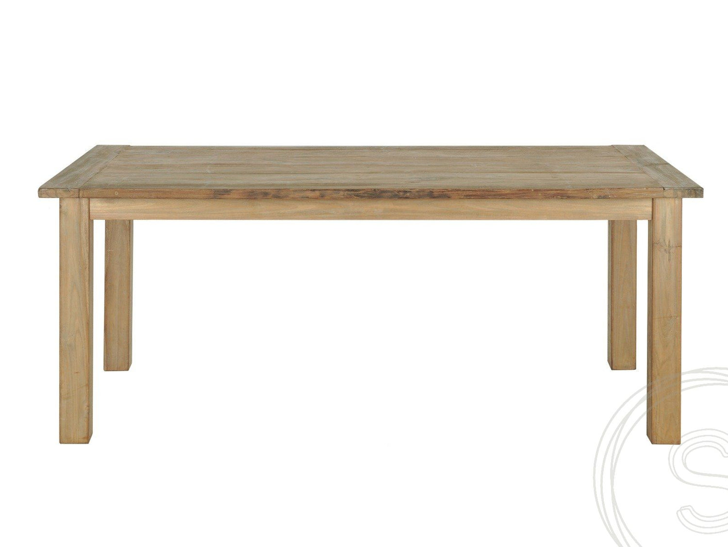 Teak tafel 180 x 90 oud hout - Souren Meubels