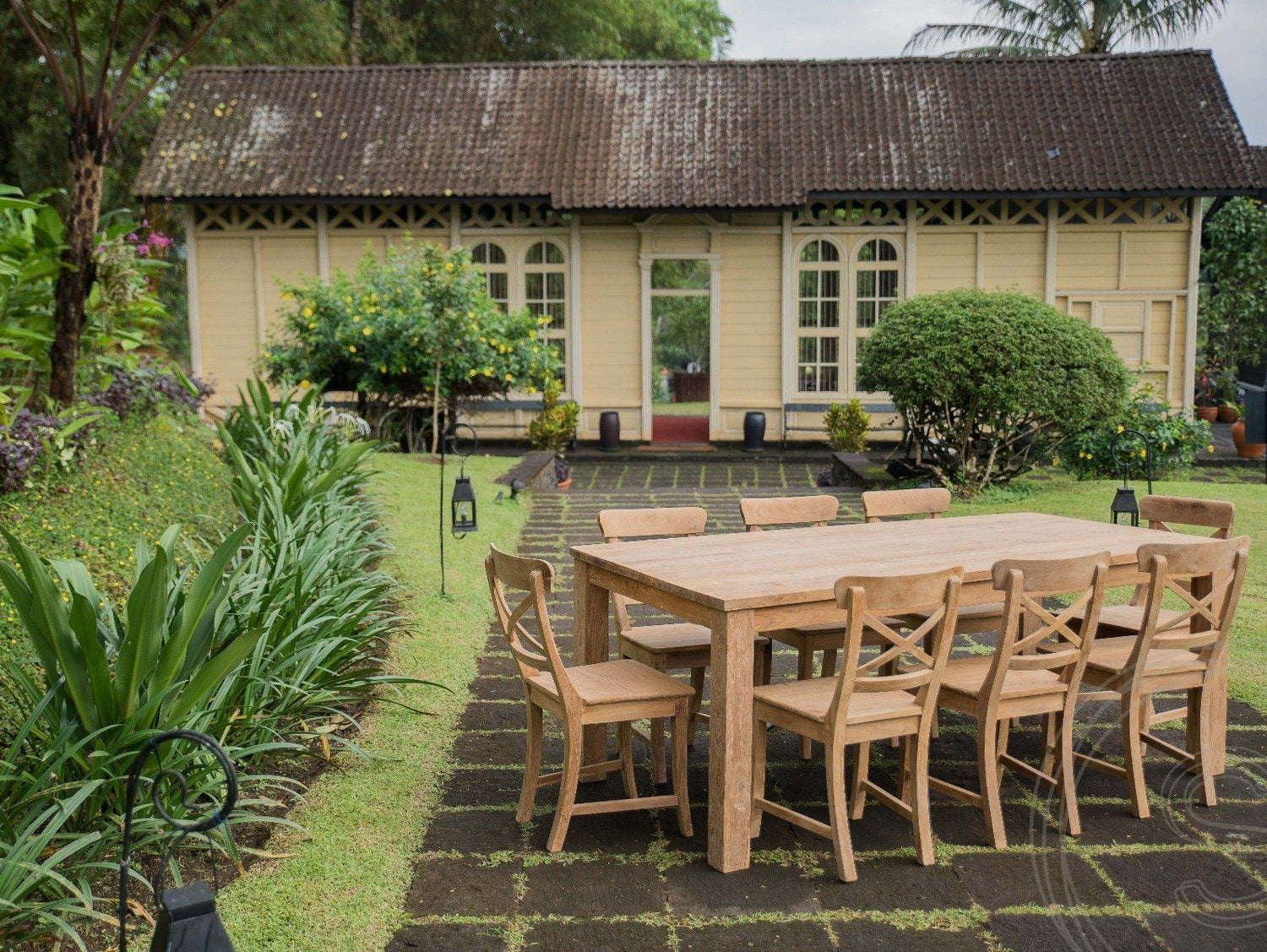 Teak tafel 200 x 90 - Souren Meubels