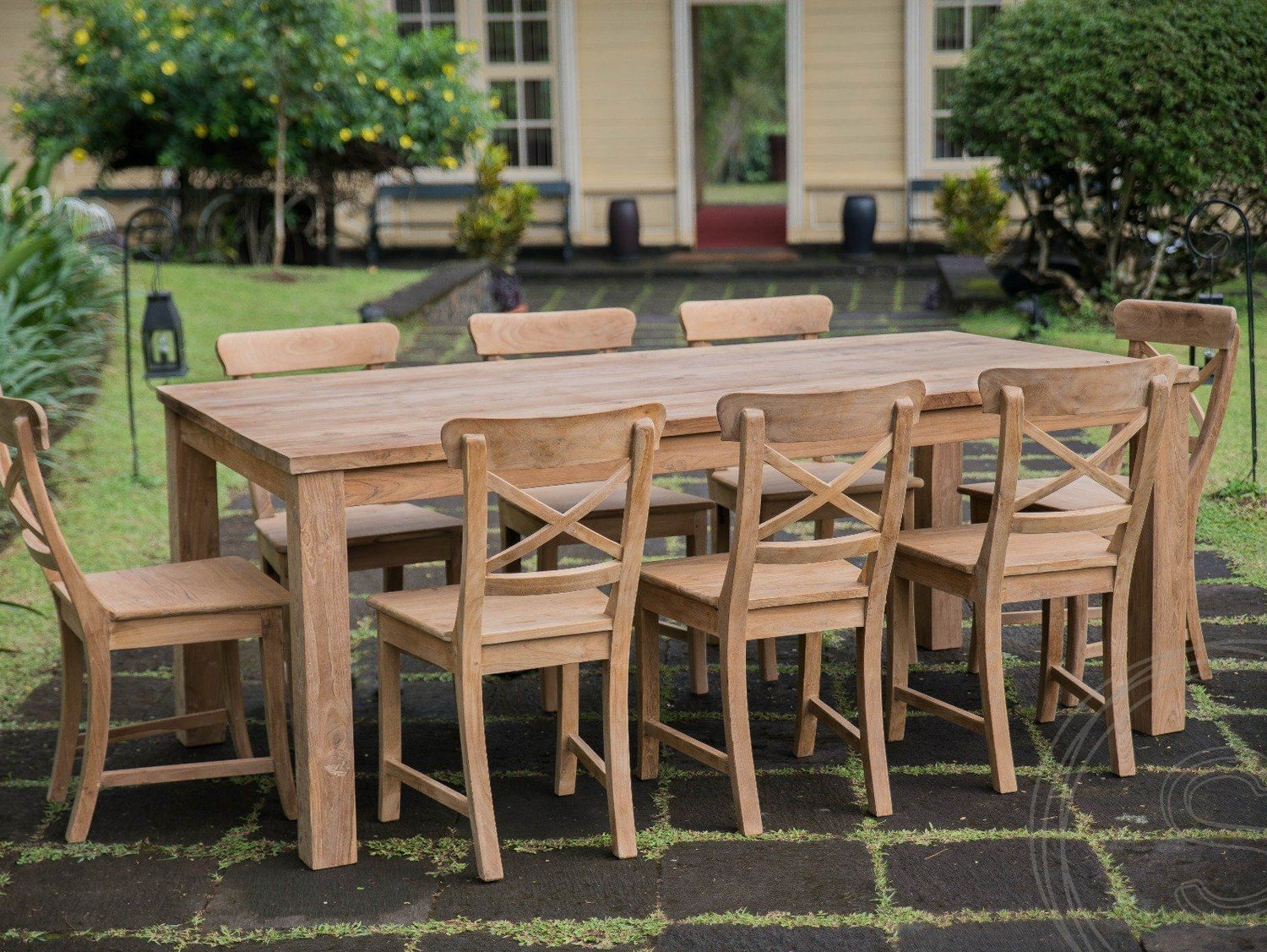 Teak tafel 200 x 90 - Souren Meubels