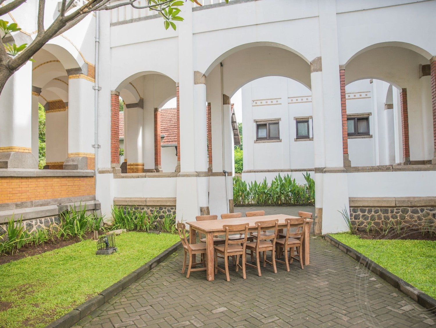 Teak tafel 200 x 90 oud hout - Souren Meubels