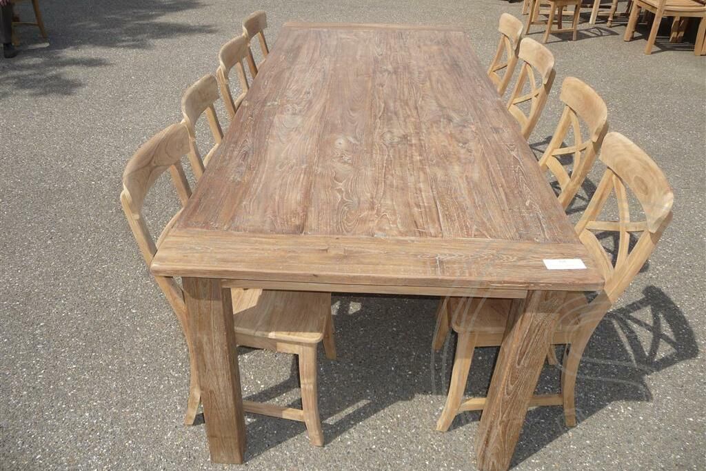 Teak Tisch 240 x 100 Rustikal