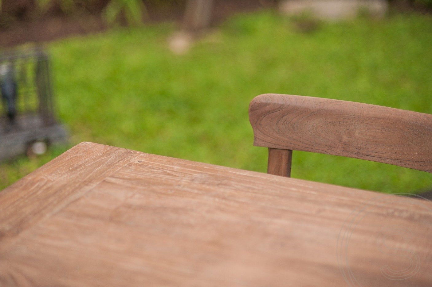 Teak Tisch 260 x 100 Rustikal