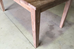 Teak tafel met lades 180x90cm oud hout - Souren Meubels