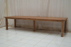 Teak Tisch 350 x 100 Rustikal