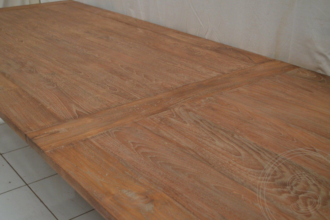 Teak Tisch 350 x 100 Rustikal