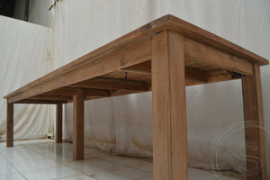 Teak Tisch 350 x 100 Rustikal
