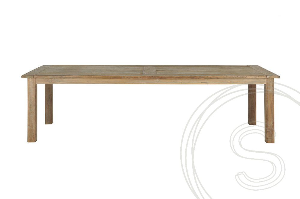 Teak Tisch 260 x 100 Rustikal