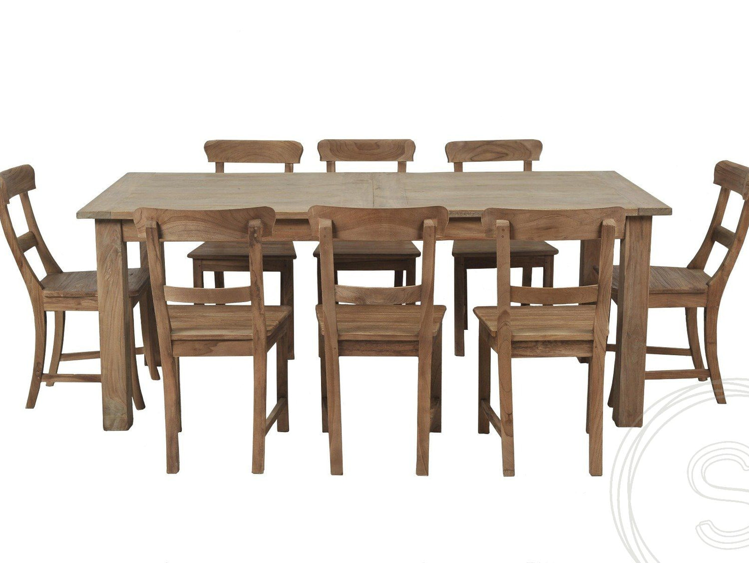 Teak tafel uitschuifbaar 200 - 250 - 300x100 cm - Souren Meubels