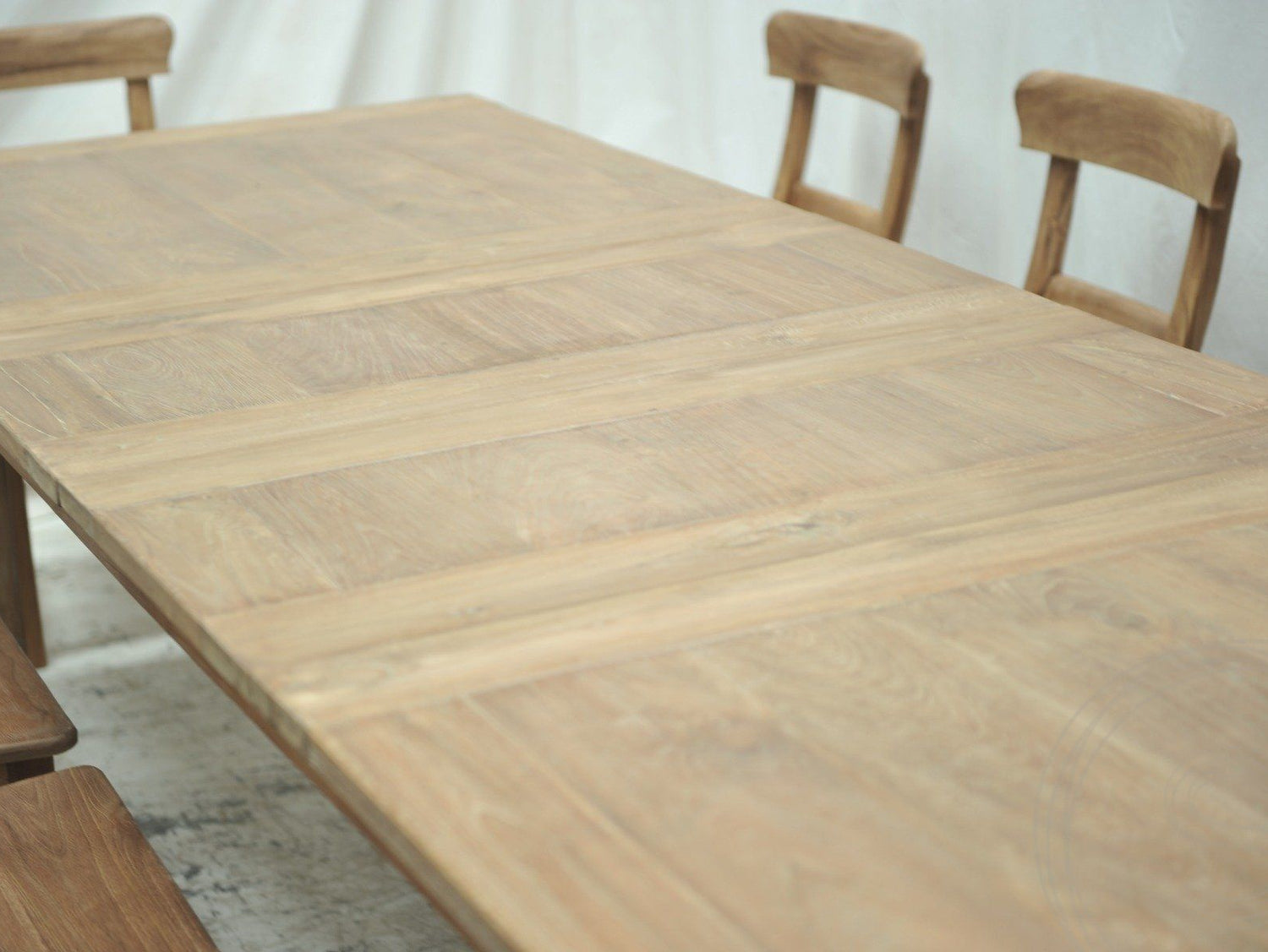 Teak tafel uitschuifbaar 200 - 250 - 300x100 cm - Souren Meubels