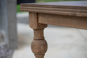 Teak Tisch Anteak 220x90cm gedrechselte Beine