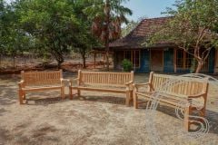 Teak Gartenbank 130cm Mammut