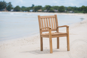 Teak Gartentisch 260x100cm + 8 Beaufort Stühle