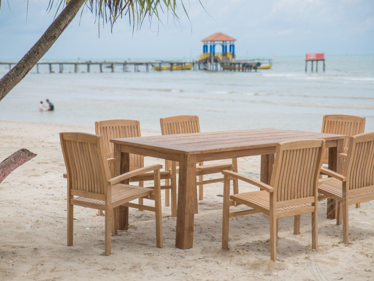 Teak tuintafel 200 x 90 - Souren Meubels