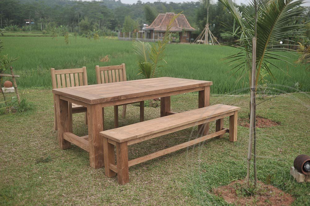 Teak Gartentisch 200x100 Mammut