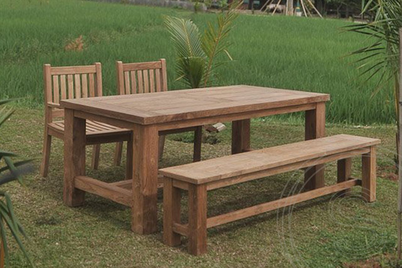 Teak Gartentisch 200x100 Mammut