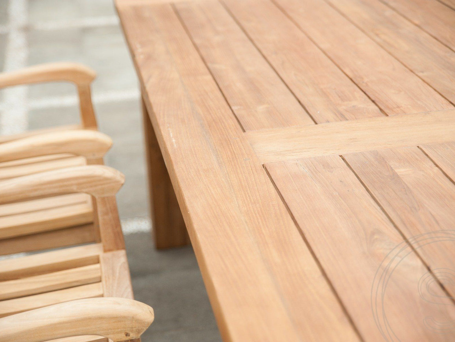 Teak Gartentisch 300x100 Mammut