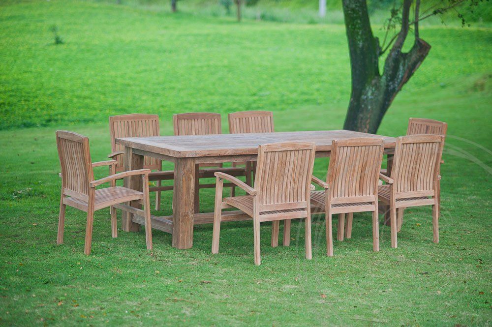 Teak Gartentisch 250x100 Mammut