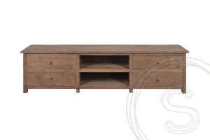 Teak TV-Sideboard 200cm Rustikal