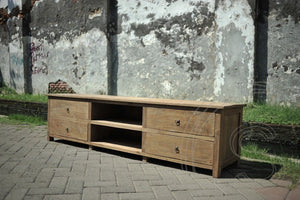 Teak TV-Sideboard 200cm Rustikal