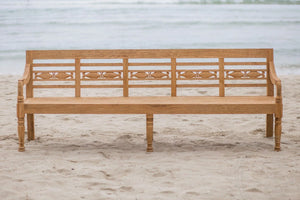 Teak Bahnhofsbank 240cm Fish