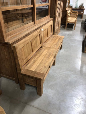 Teak Truhenbank