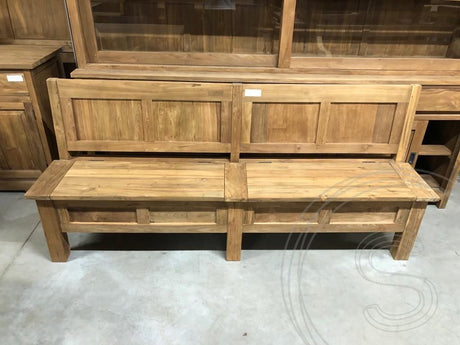 Teak Truhenbank