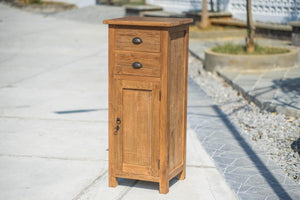 Teakholzschrank mit Schubladen und Tür 50x45x120 cm