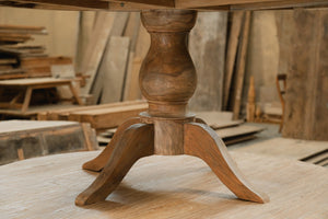 Runder Teak Esstisch Anteak – Aus originalen alten Teakplanken