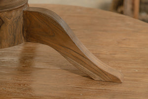 Runder Teak Esstisch Anteak – Aus originalen alten Teakplanken