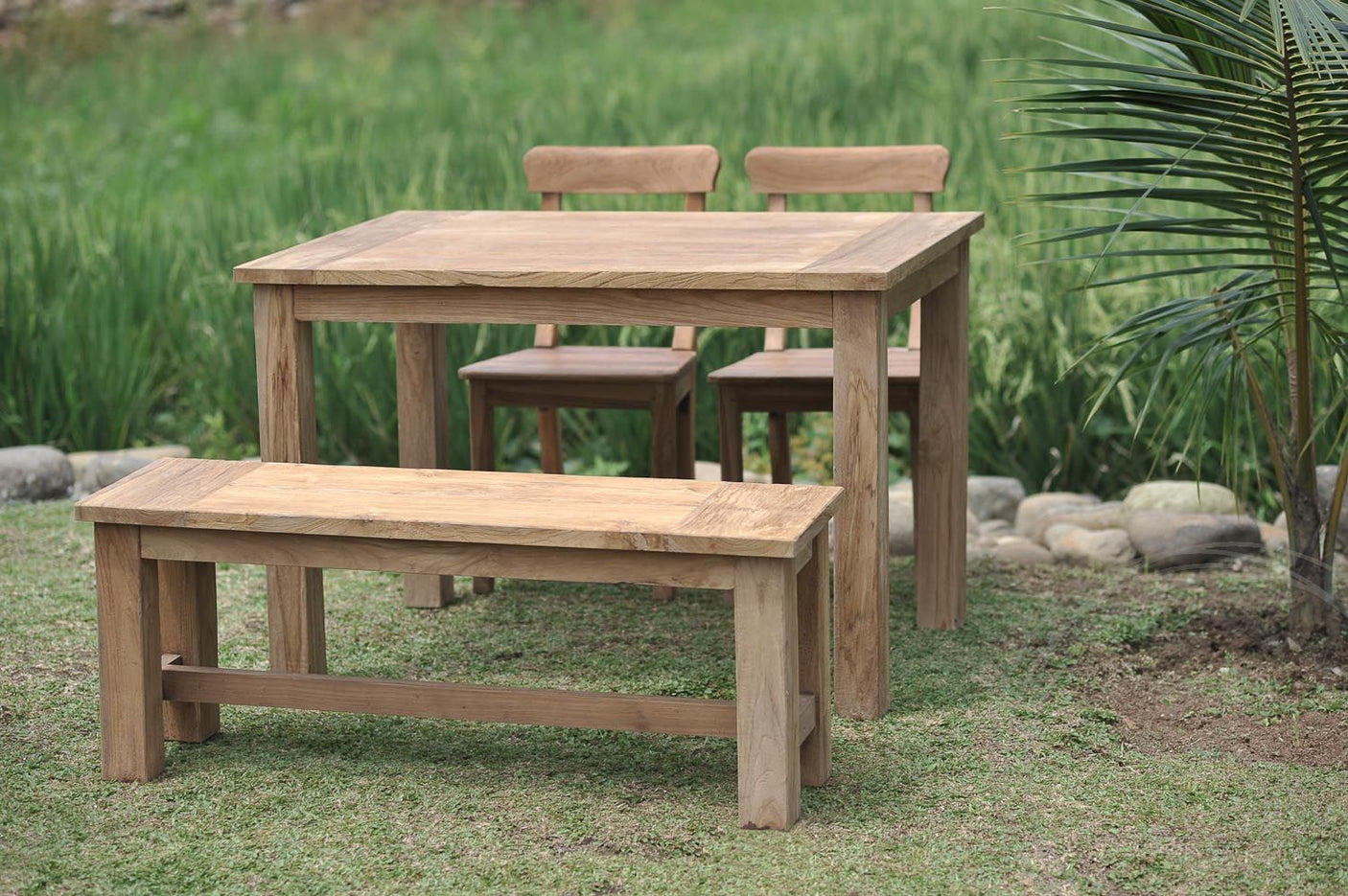 Teak Gartenbank 120cm