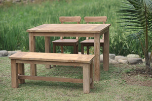 Teak Gartenbank 120cm