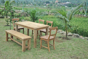 Teak Gartenbank 140cm