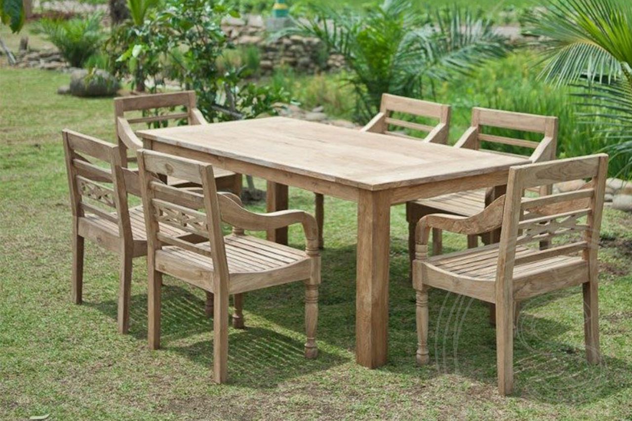 Teak Gartentisch 200 x 90