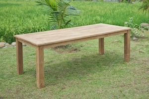 Teak Gartentisch 240x100cm + 5 Beaufort Stühle + Bank
