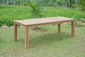 Teak Gartentisch 240x100cm + 8 Beaufort Stühle