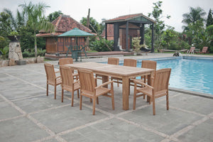 Teak Gartentisch 260 x 100