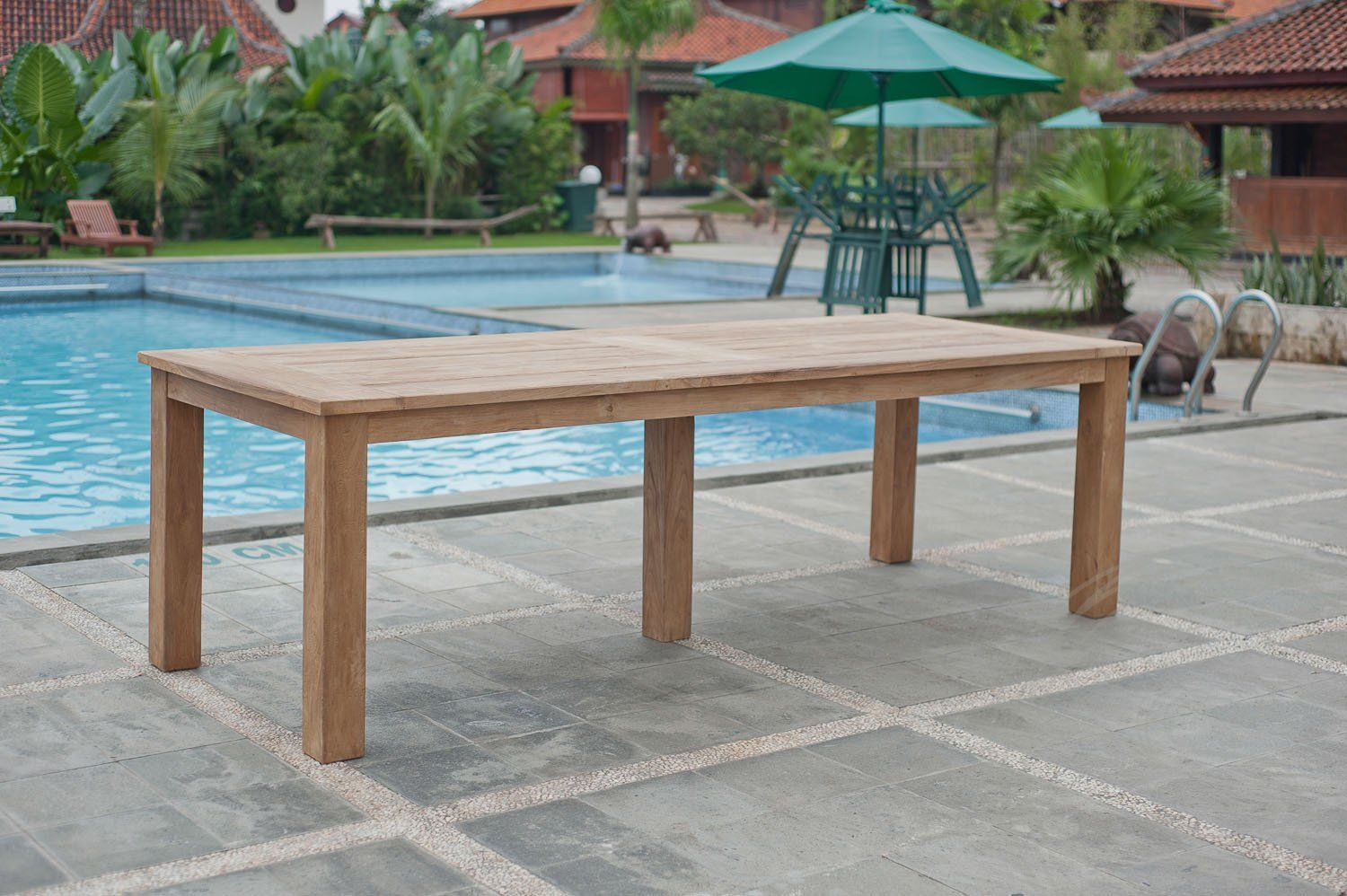 Teak tuintafel 280x100 cm - Souren Meubels