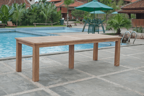 Teak Gartentisch 260x100cm + 8 Beaufort Stühle