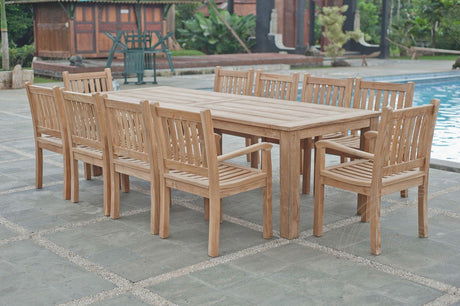 Teak Gartentisch 280 x 100