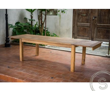 Ausziehtisch Teak 200-250-300x100 cm