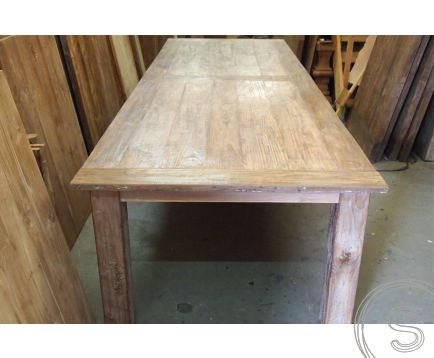 Teak tafel 350 x 120 oud hout